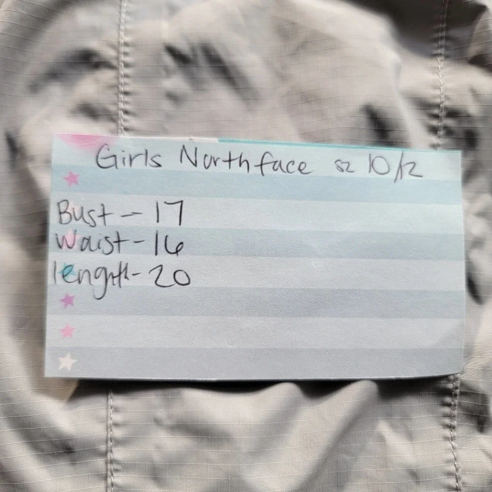 THE NORTH FACE Pink & Gray Dryvent Girls Jacket- Size M ( 10/12)